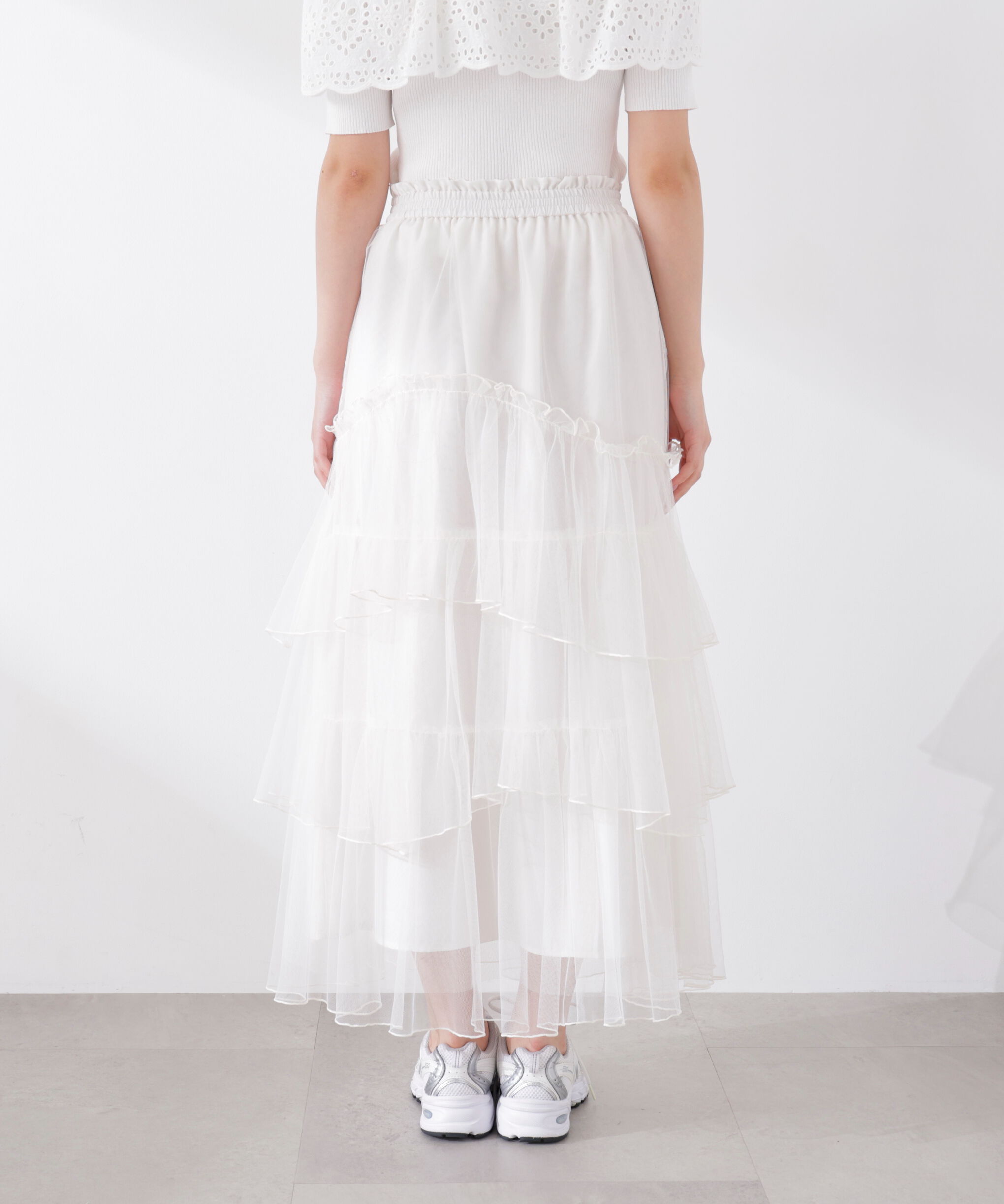 PROPORTION BODY DRESSING「ランダムティアードチュールスカート　26SS」|スカート|