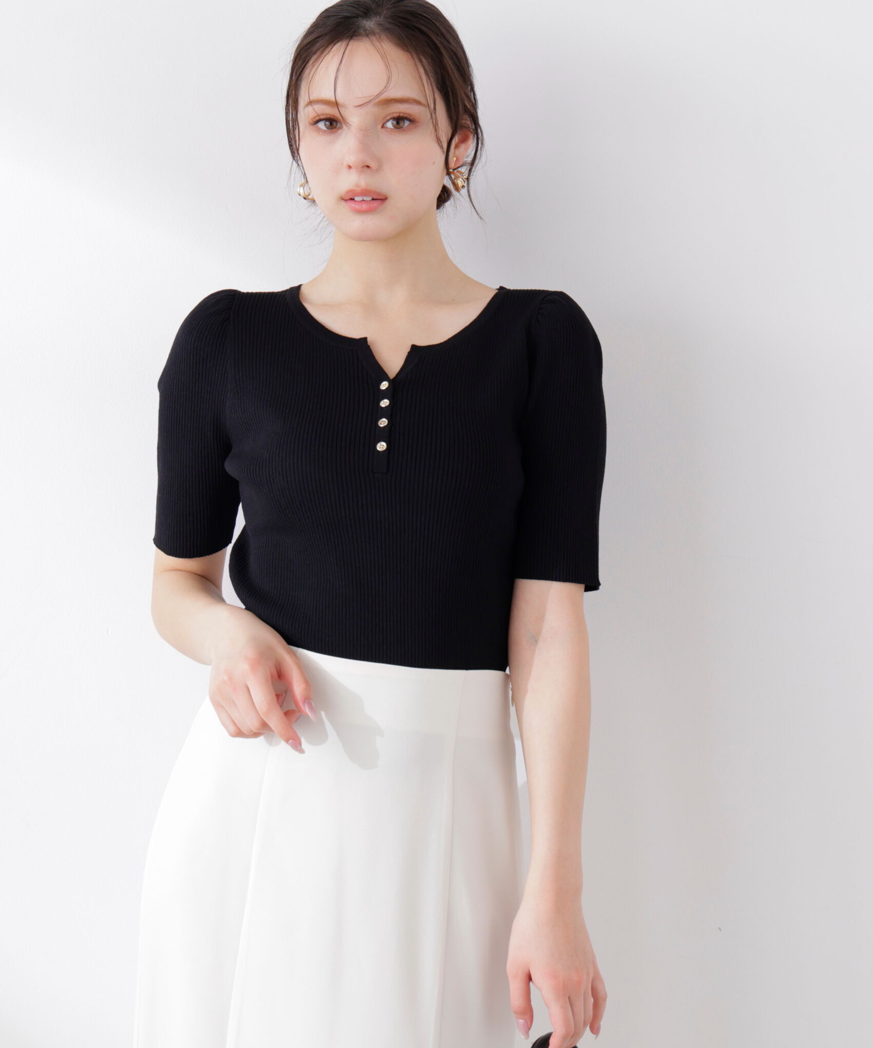 PROPORTION BODY DRESSING「ヘンリーネックニット 26SS」|ニット・セーター|