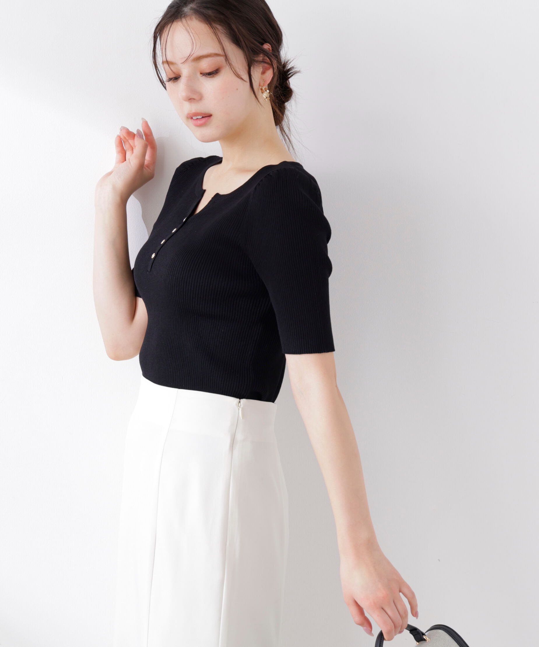 PROPORTION BODY DRESSING「ヘンリーネックニット 26SS」|ニット・セーター|