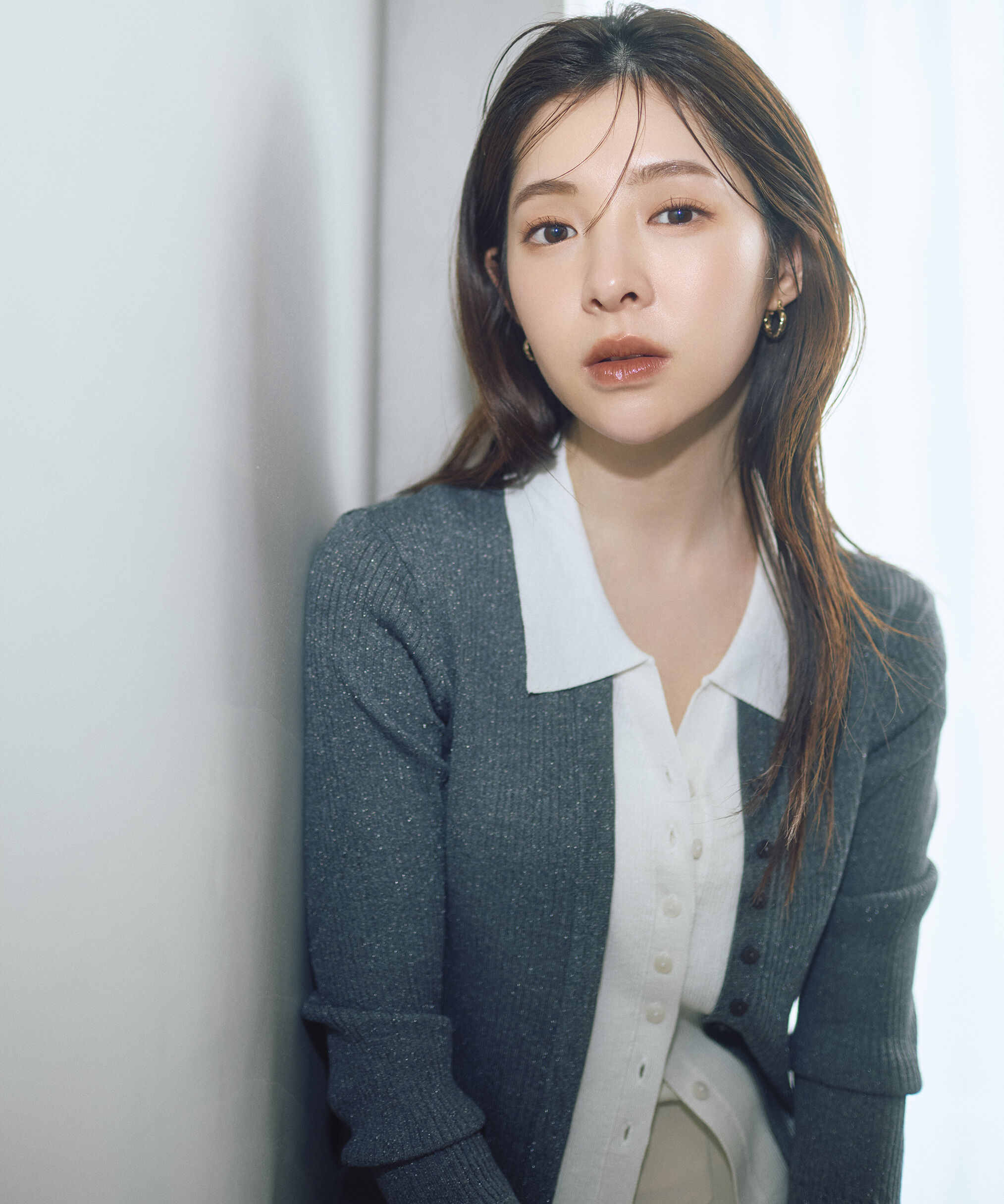 PROPORTION BODY DRESSING「＜今村朱里さんコラボ＞レイヤード風リブニット 26SS」|ニット・セーター|