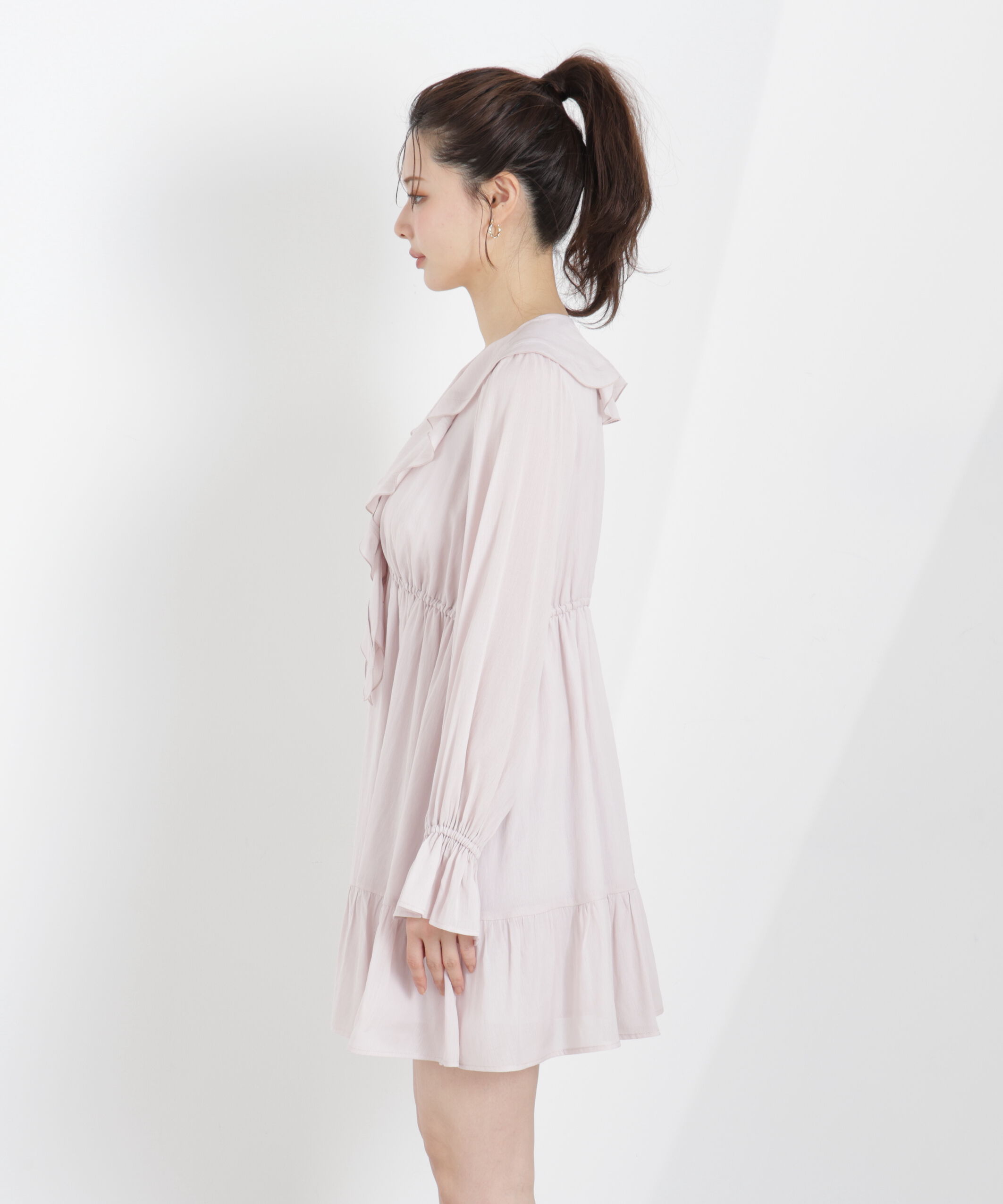 PROPORTION BODY DRESSING「《EDIT COLOGNE》ラッフルミニワンピース　26SS」|ワンピース|