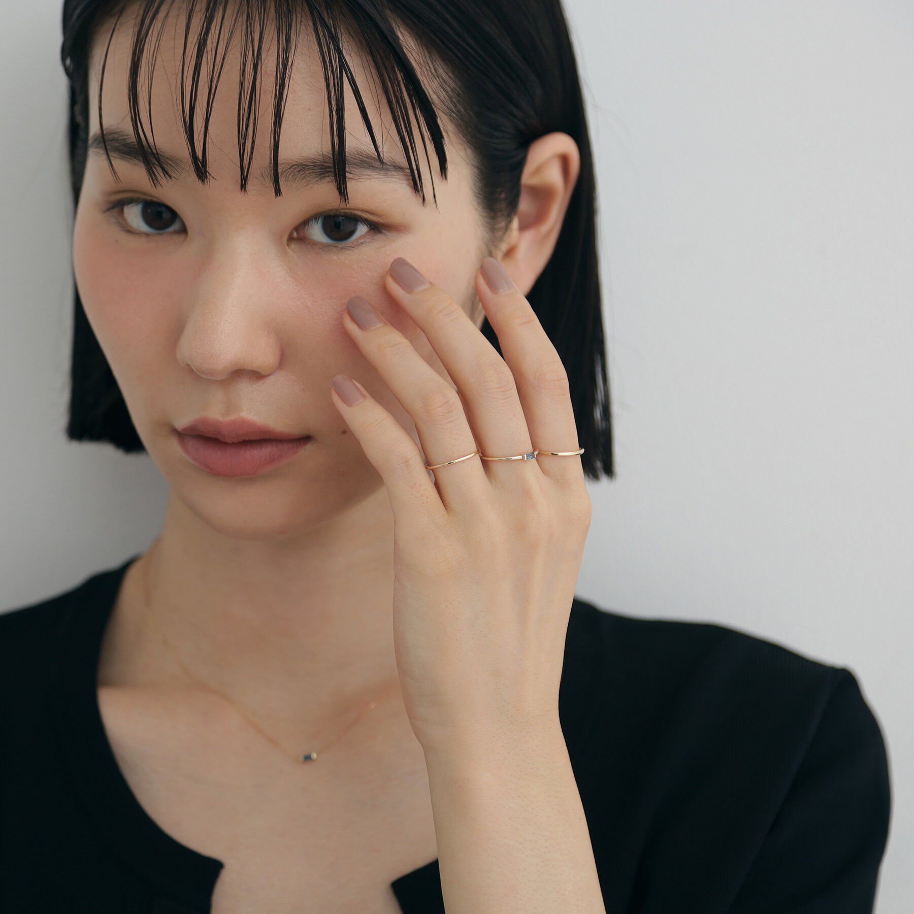 COCOSHNIK ONKITSCH「K10ブルートパーズ バケットカットリング」|リング|
