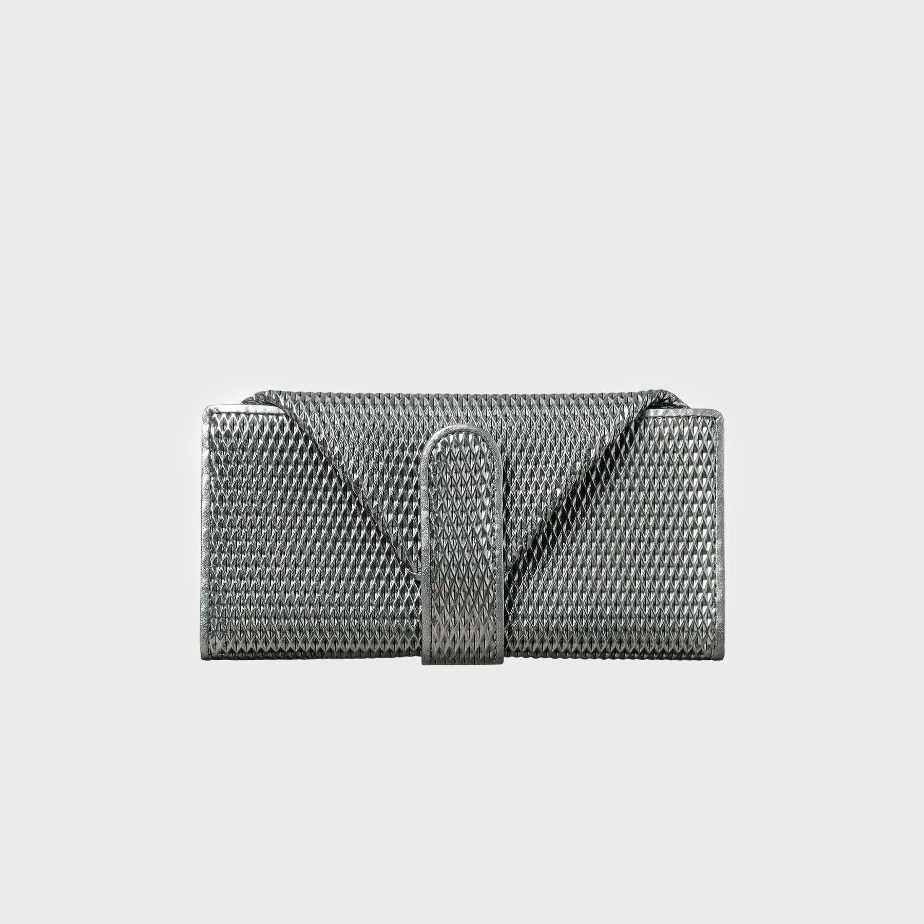 HIROKO HAYASHI「CATENA（カテーナ）長財布ミニ」|財布|ブラックシルバー(0