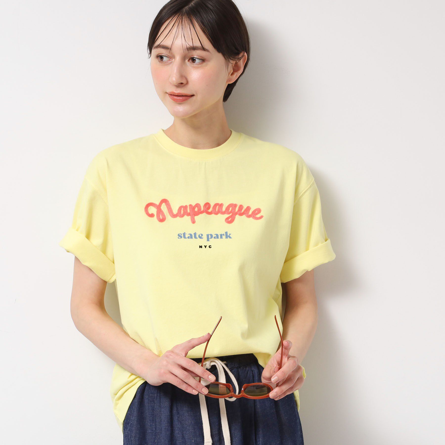 Dessin「【洗える】オーガニックコットンロゴTシャツ」|Tシャツ・カットソー|