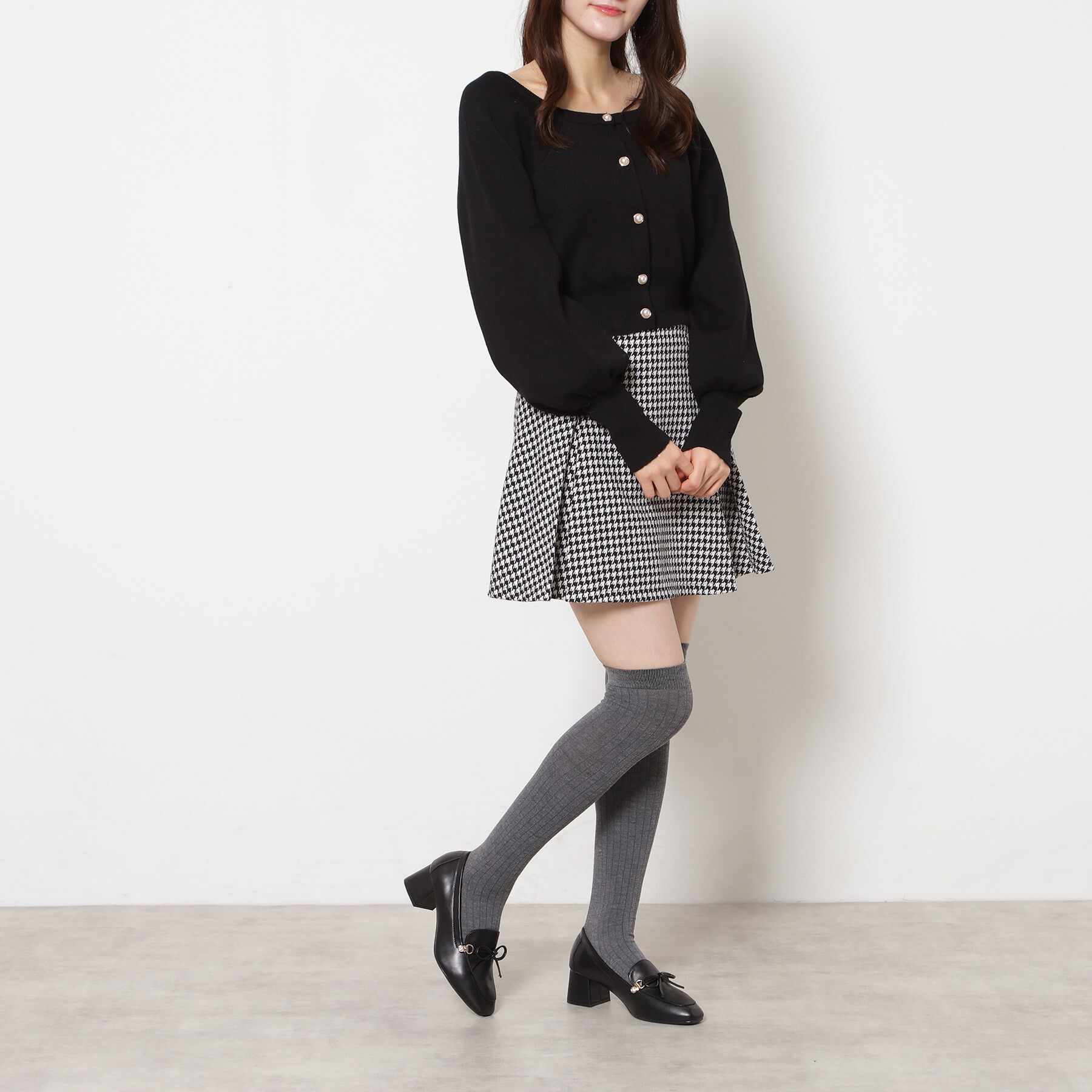 ESPERANZA「ビジュー付リボンローファー」|パンプス|