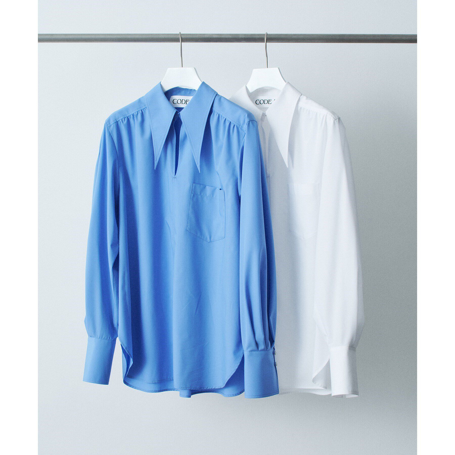 CODE A「【Re】point neck shirt」|シャツ・ブラウス|