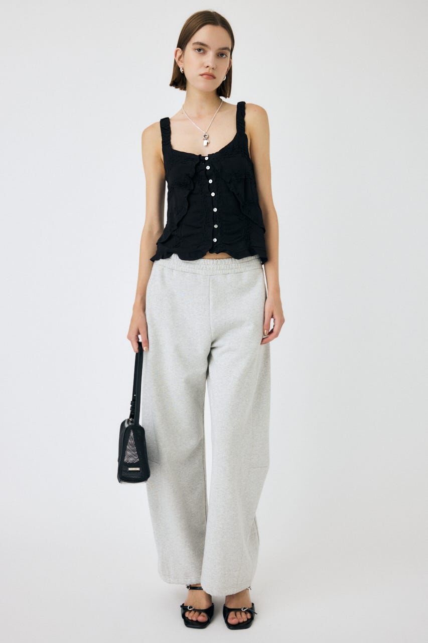 MOUSSY「BUTTON UP SMOCKING キャミ」|キャミソール|