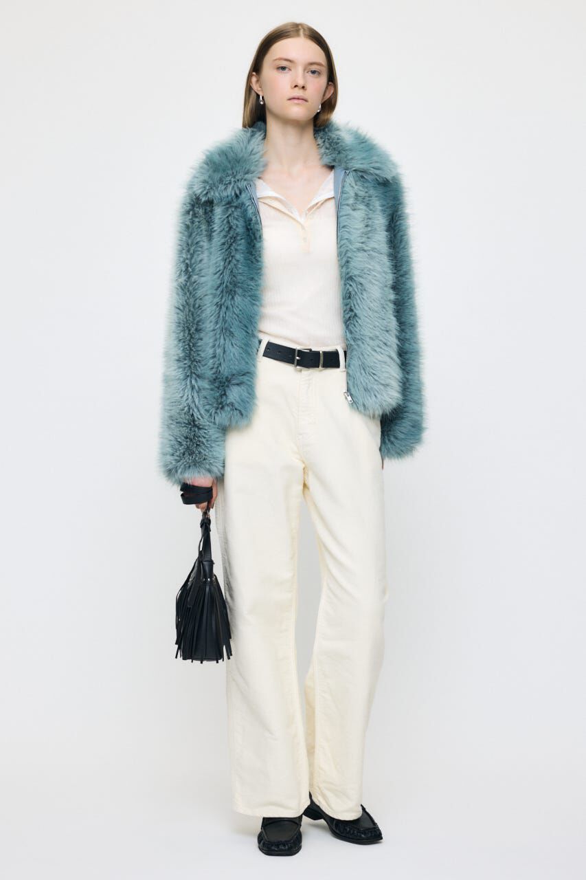 MOUSSY「ES SHEER HENRY NECK KNIT トップス」|ニット・セーター|