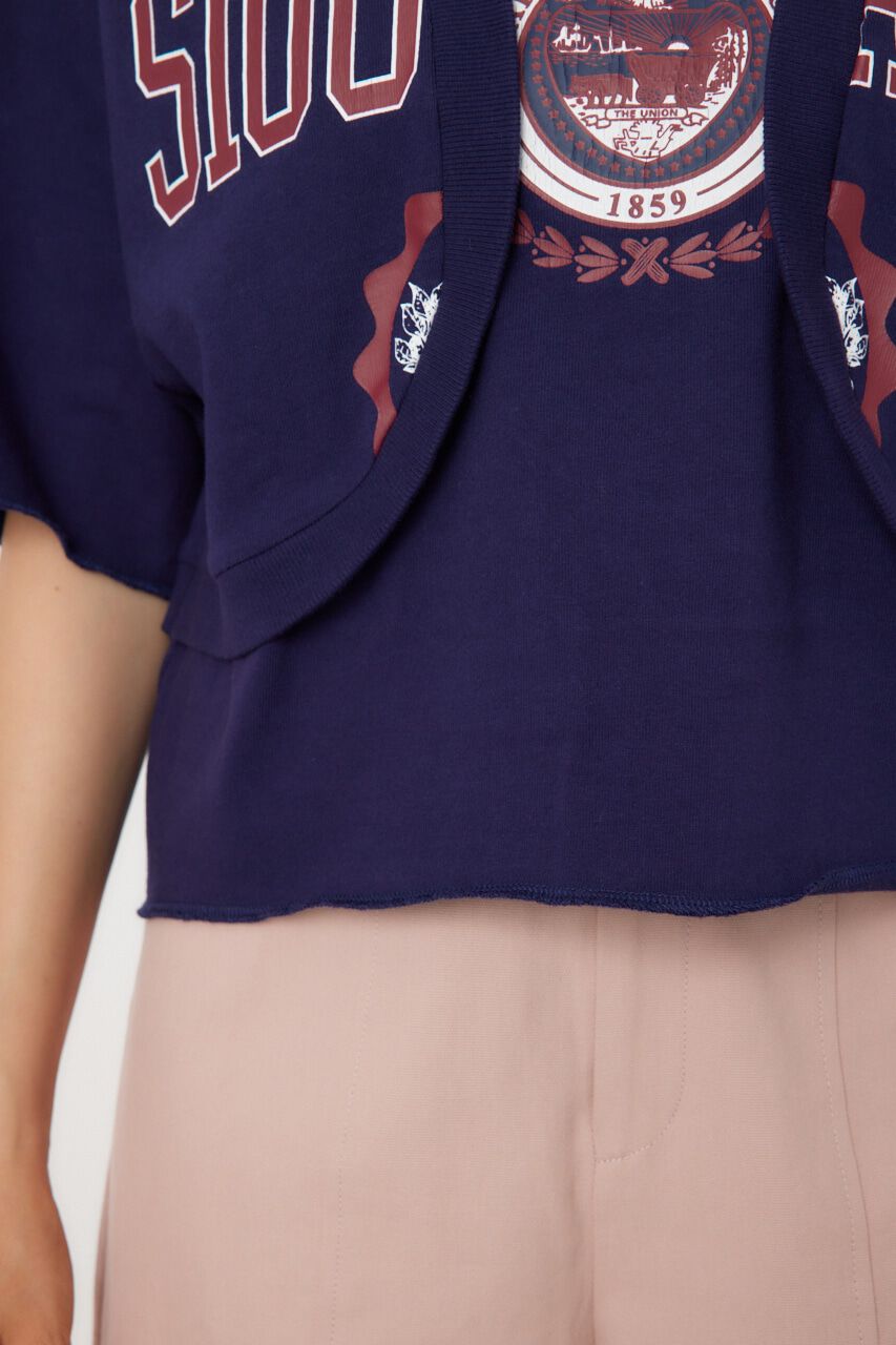 RODEO CROWNS「ボレロドッキングハーフスリーブスウェット」|Tシャツ・カットソー|
