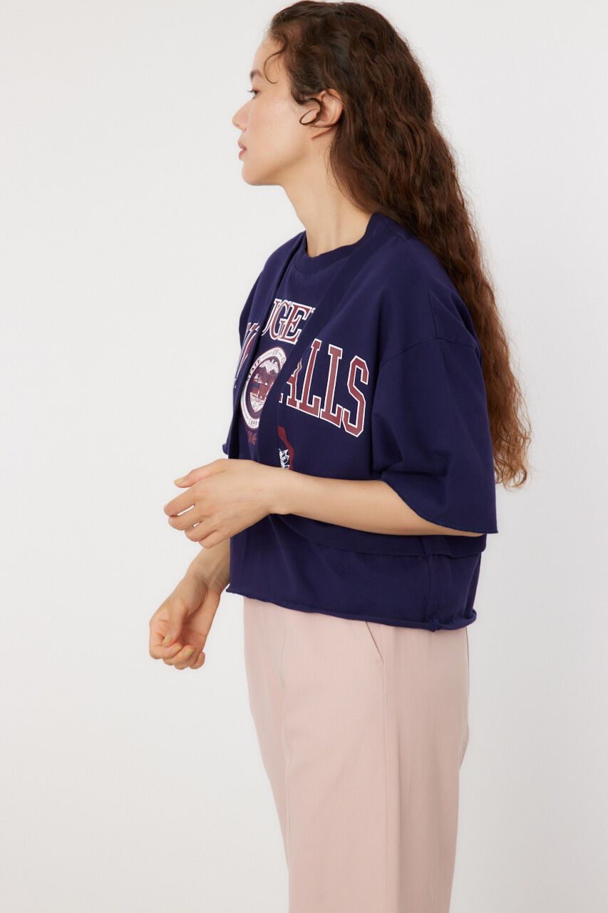 RODEO CROWNS「ボレロドッキングハーフスリーブスウェット」|Tシャツ・カットソー|