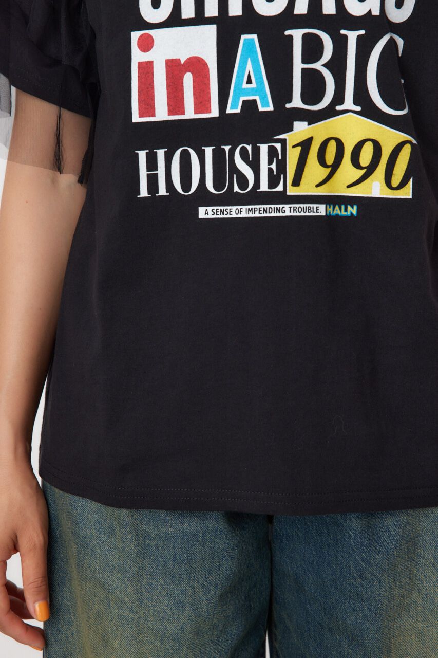 RODEO CROWNS「ONE DAY 袖チュールトップス」|Tシャツ・カットソー|