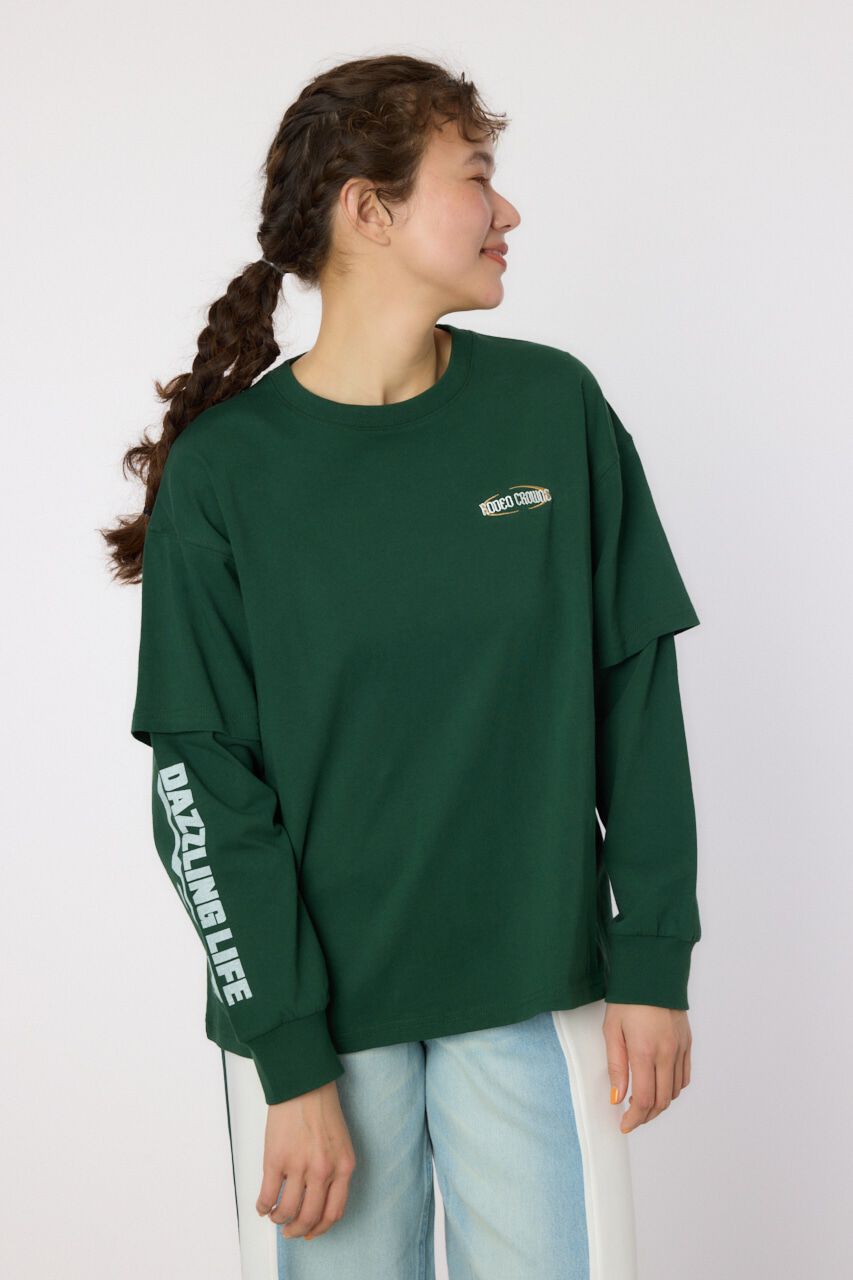 RODEO CROWNS「VintageフェイクレイヤードロングスリーブTシャツ」|Tシャツ・カットソー|