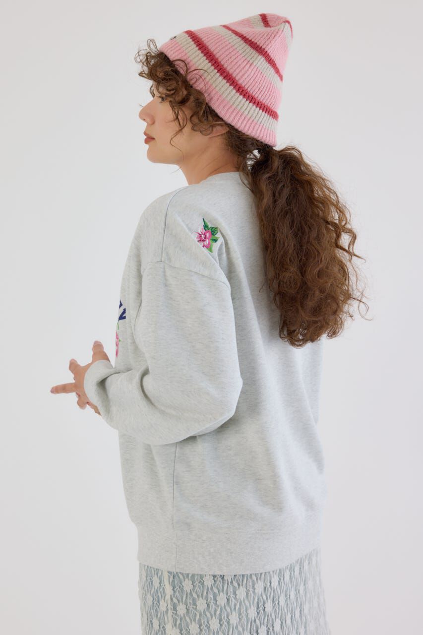 RODEO CROWNS「フラワーステッチカレッジスウェット」|パーカー|