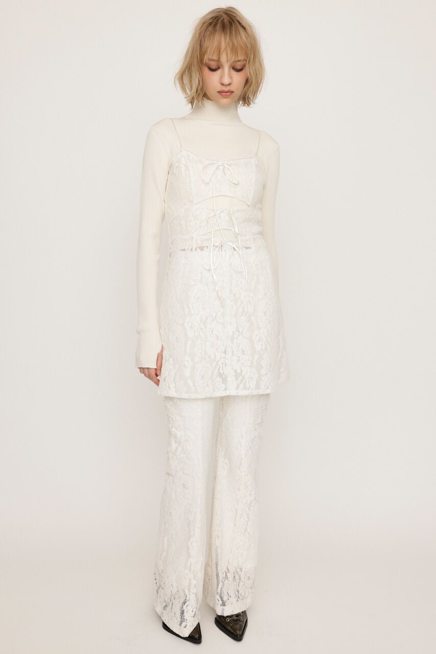 SLY「FROCKY LACE RIBBON トップス」|キャミソール|