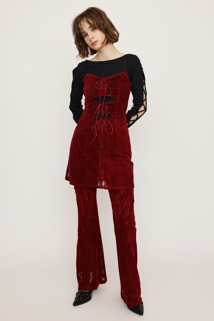 SLY「FROCKY LACE RIBBON トップス」|キャミソール|
