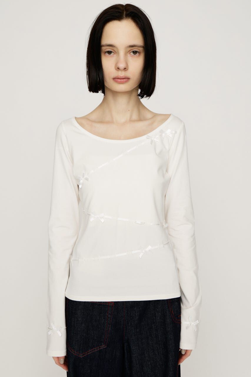 SLY「SWITCHING CUT トップス」|Tシャツ・カットソー|