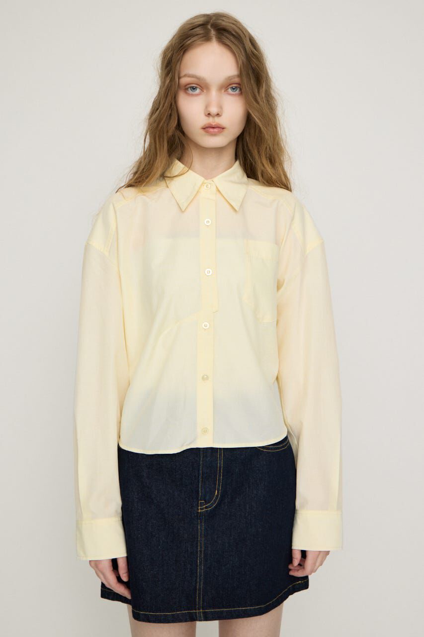 SLY「BACK DRAPE HEM シャツ」|シャツ・ブラウス|