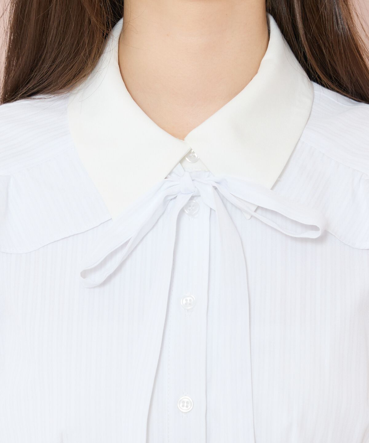 WILLSELECTION「ラッフルパフスリーブシャツワンピース」|ワンピース|