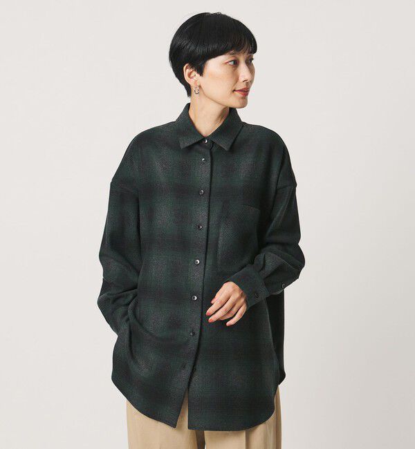 UNITED ARROWS「＜SACRA＞オンブレチェック シャツ」|シャツ・ブラウス|