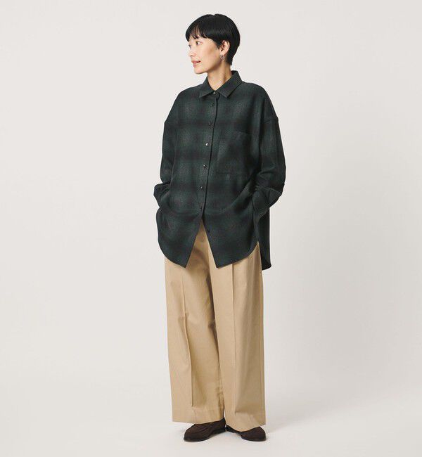 UNITED ARROWS「＜SACRA＞オンブレチェック シャツ」|シャツ・ブラウス|