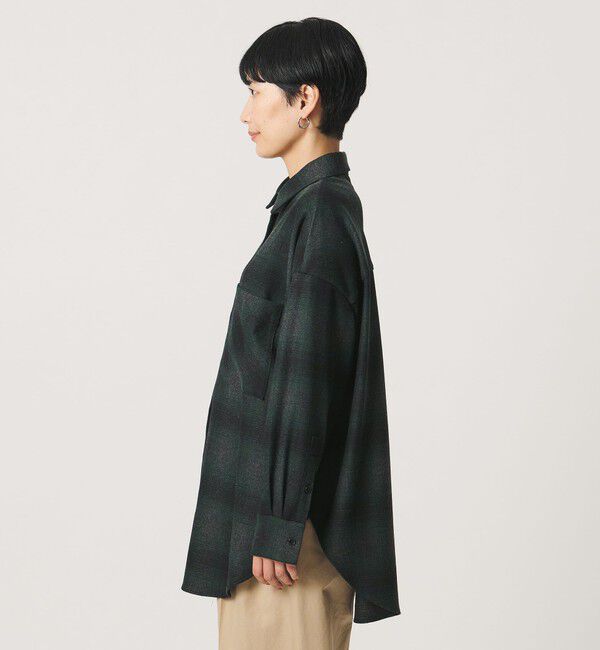 UNITED ARROWS「＜SACRA＞オンブレチェック シャツ」|シャツ・ブラウス|