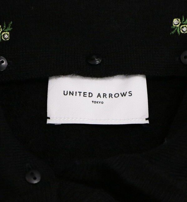 UNITED ARROWS「エンブロイダリー ニット カーディガン」|カーディガン|