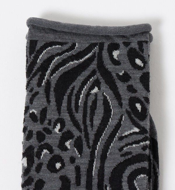 UNITED ARROWS「＜BLEU FORET＞レオパード ソックス」|ソックス|