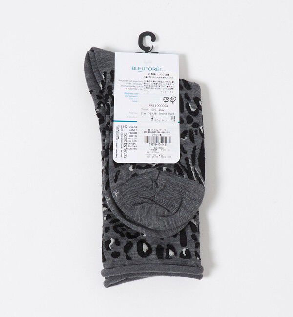 UNITED ARROWS「＜BLEU FORET＞レオパード ソックス」|ソックス|
