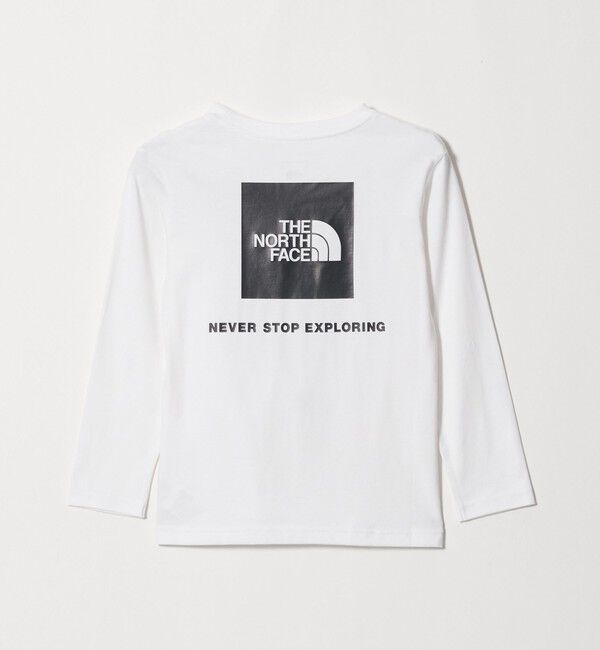 UNITED ARROWS green label relaxing「【WEB限定】＜THE NORTH FACE＞ スクエアロゴ ロングスリーブ Tシャツ / キッズ 130cm-160cm」|Tシャツ・カットソー|WHITE