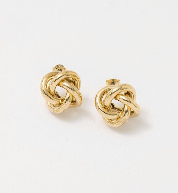 UNITED ARROWS green label relaxing「ラウンド ノット ピアス」|ピアス|GOLD