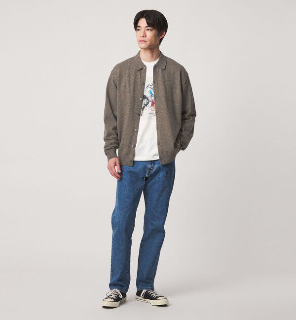 UNITED ARROWS green label relaxing「【WEB限定】JUST fit ハイゲージ ポロニット カーディガン」|カーディガン|