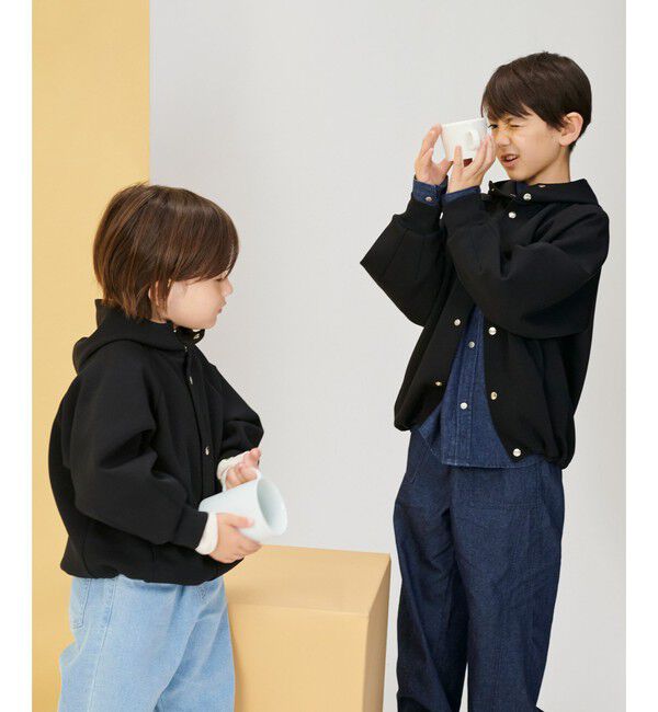 UNITED ARROWS green label relaxing「【スタメンシリーズ】ダンボール フード パーカー / キッズ 100cm-160cm」|カーディガン|