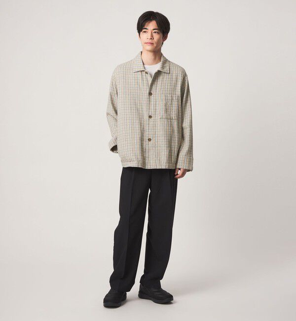 UNITED ARROWS green label relaxing「スペックダイ チェック柄 カバーオール ジャケット」|ブルゾン・スタジャン|