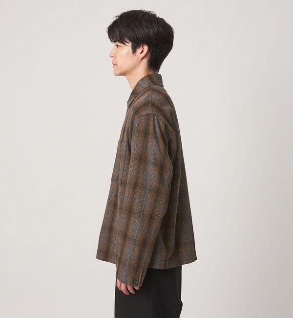 UNITED ARROWS green label relaxing「スペックダイ チェック柄 カバーオール ジャケット」|ブルゾン・スタジャン|