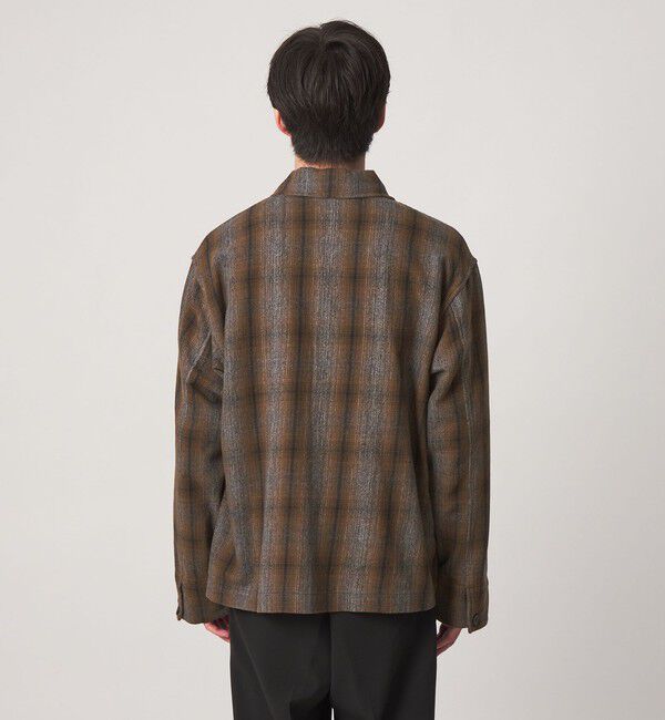 UNITED ARROWS green label relaxing「スペックダイ チェック柄 カバーオール ジャケット」|ブルゾン・スタジャン|