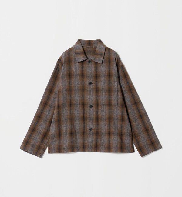 UNITED ARROWS green label relaxing「スペックダイ チェック柄 カバーオール ジャケット」|ブルゾン・スタジャン|