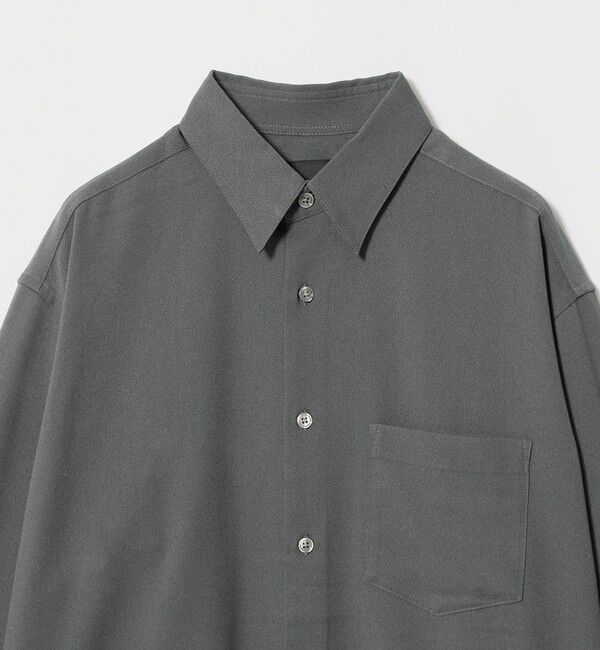 UNITED ARROWS green label relaxing「【WEB限定】JUST fit ウールライク リラックス 長袖 シャツ」|シャツ・ブラウス|