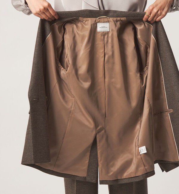 UNITED ARROWS green label relaxing「［size SHORT/TALLあり］ヘアライン ダブルジャケット ストレッチ」|テーラードジャケット|