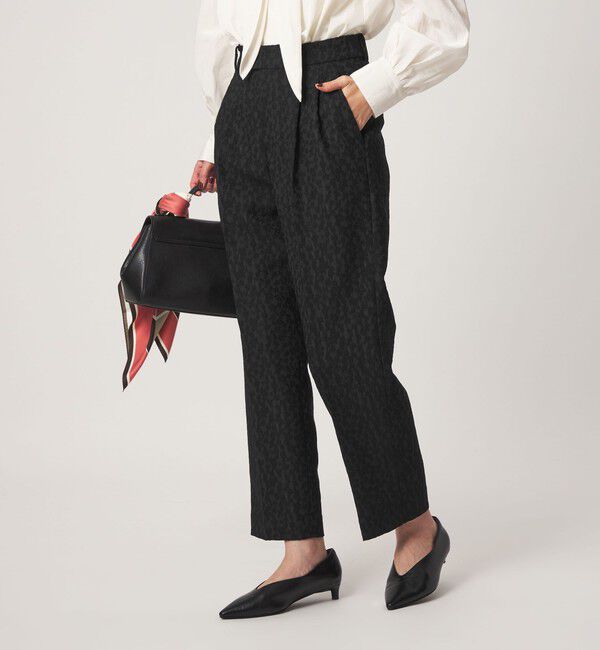UNITED ARROWS green label relaxing「［size SHORT/TALLあり］fleurie(フルリー) ジャガード テーパード パンツ」|スラックス|