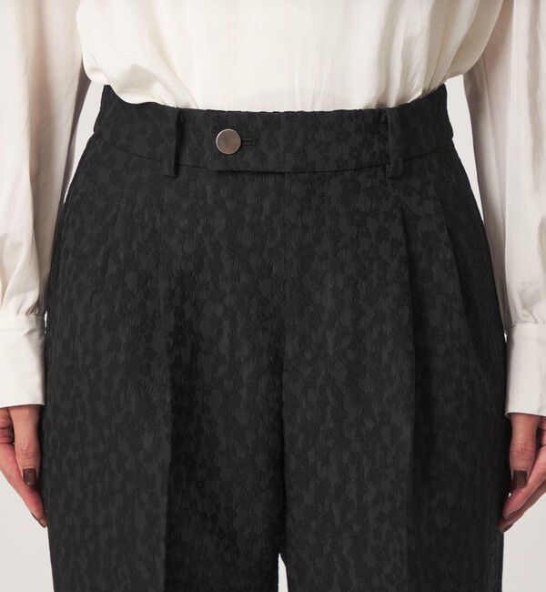 UNITED ARROWS green label relaxing「［size SHORT/TALLあり］fleurie(フルリー) ジャガード テーパード パンツ」|スラックス|