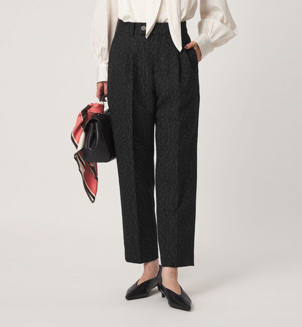 UNITED ARROWS green label relaxing「［size SHORT/TALLあり］fleurie(フルリー) ジャガード テーパード パンツ」|スラックス|