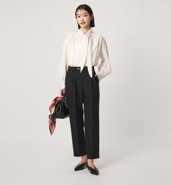 UNITED ARROWS green label relaxing「［size SHORT/TALLあり］fleurie(フルリー) ジャガード テーパード パンツ」|スラックス|
