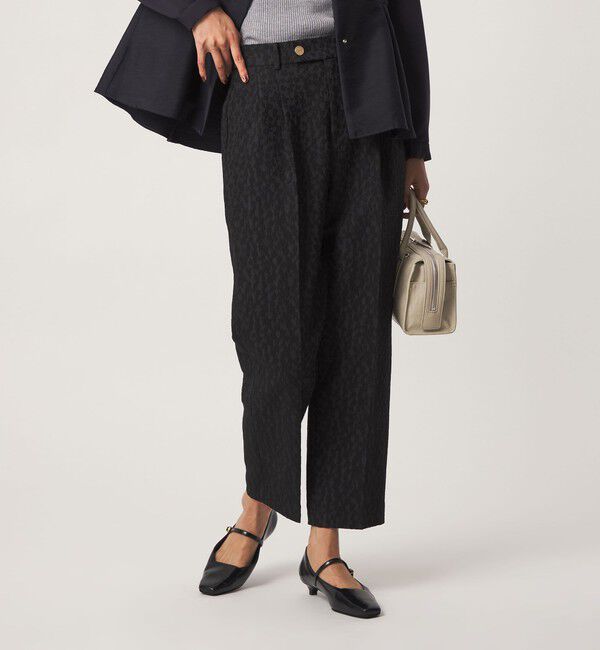 UNITED ARROWS green label relaxing「［size SHORT/TALLあり］fleurie(フルリー) ジャガード テーパード パンツ」|スラックス|