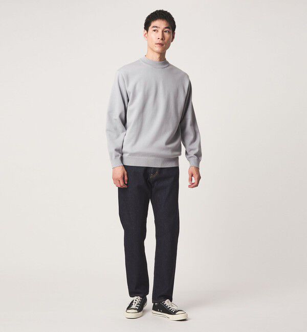 UNITED ARROWS green label relaxing「コットン ポリエステル シルク プレーティング モックネック ニット」|ニット・セーター|