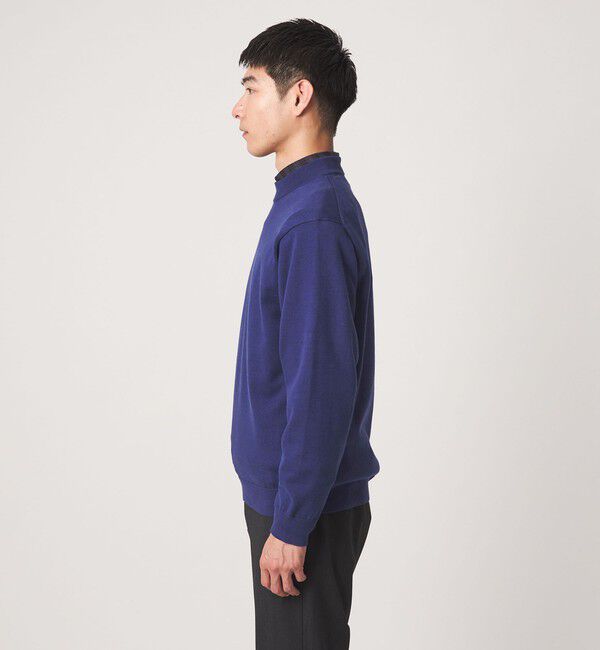 UNITED ARROWS green label relaxing「コットン ポリエステル シルク プレーティング モックネック ニット」|ニット・セーター|