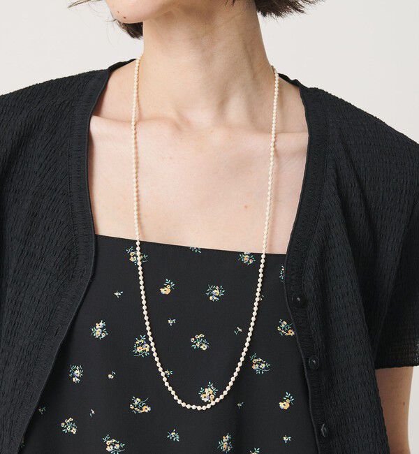 BEAUTY&YOUTH UNITED ARROWS「【WEB限定】＜Causerie＞天然石 カラー ロングネックレス」|ネックレス|OFF WHITE
