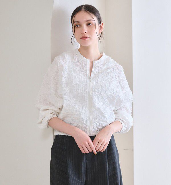 BEAUTY&YOUTH UNITED ARROWS「【WEB限定】シャーリング ジップ シャツ」|その他|