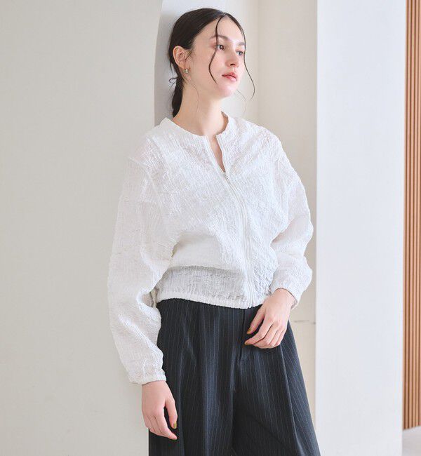 BEAUTY&YOUTH UNITED ARROWS「【WEB限定】シャーリング ジップ シャツ」|その他|