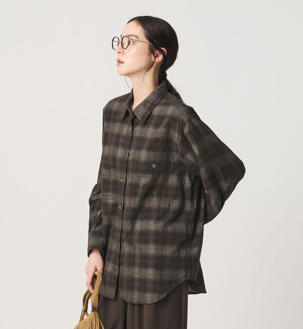 BEAUTY&YOUTH UNITED ARROWS「コットン コーデュロイ チェック シャツ」|シャツ・ブラウス|