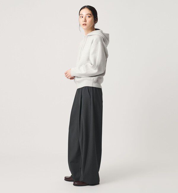 BEAUTY&YOUTH UNITED ARROWS「コットンウールブレンド ソリッド＆ボーダーニットフーディ ウォッシャブル」|ニット・セーター|